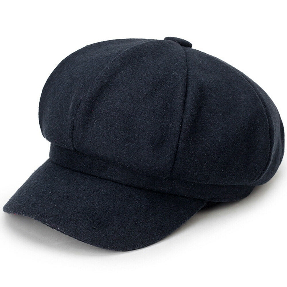 Artist Vintage Newsboy Cabbie Peaked Beret Cap Warm Baker Boy Visor Hat ...