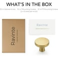 thumbnail image 7 of Ravinte 30 Pack Drawer Pulls 1-1/4 Inch Kitchen Cabinet Knobs Solid Round Dresser Drawer Knobs Brushed Brass Dresser Knobs Drawer Knobs Simple Cabinet Hardware For Cupboard Drawer Pulls, 7 of 7