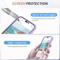 thumbnail image 6 of for iPhone 14 Pro Case with Screen Protector - Slide Camera Cover Phone Case with Ring Stand, Heavy Duty Military Grade Shockproof Rugged Bumper for iPhone 14 Pro Accessories Purple, 6 of 14