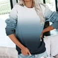 thumbnail image 2 of Dyegold Sweatshirts for Teen Girls Womens Long Sleeve Crew Neck Ombre Pullover Tops Hoodies Casual Loose Gradient Sweaters T Shirts, 2 of 5