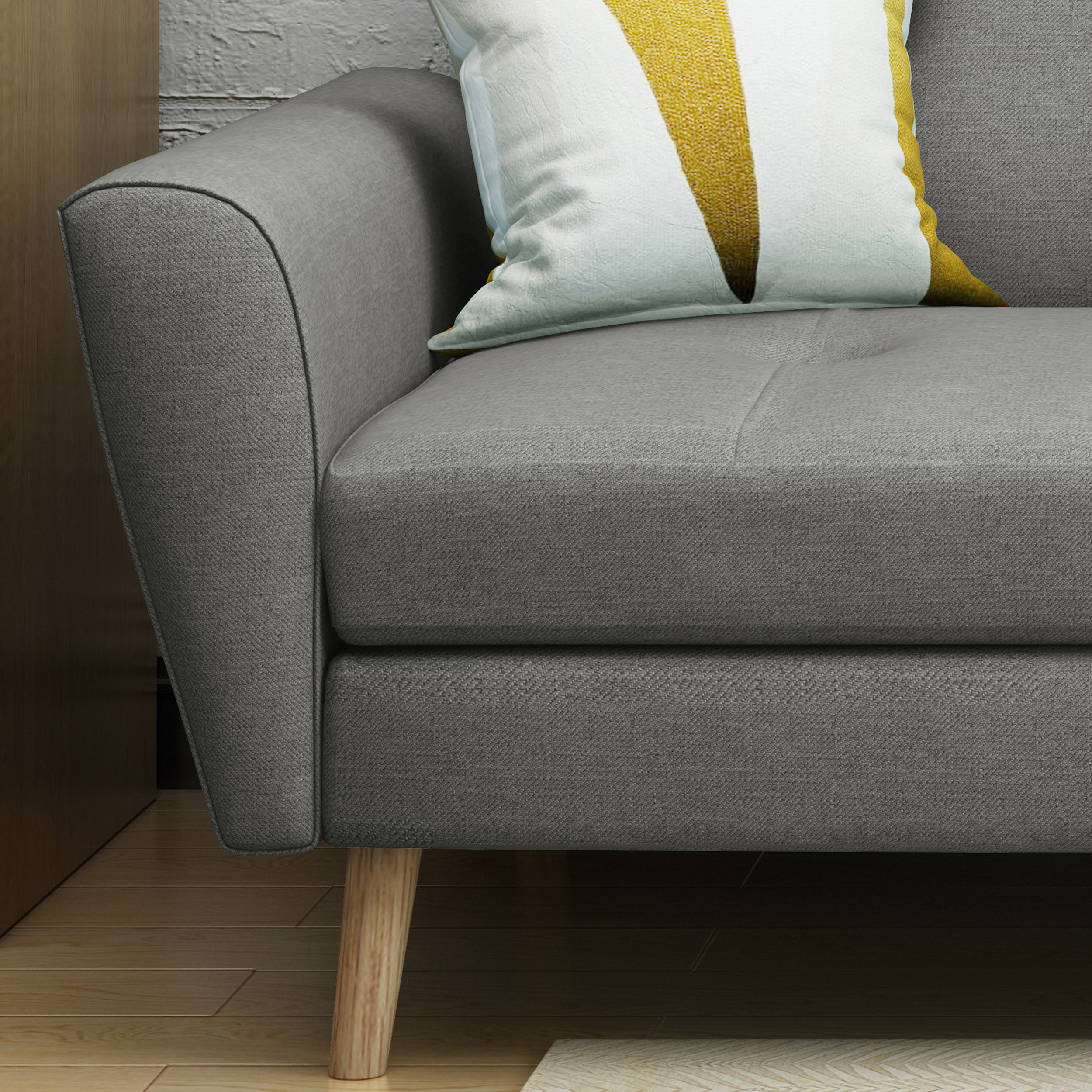 Triton Fabric Tufted Sofa Chat Set