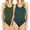 2PK: ARMY GREEN/HUNTER GREEN, variant on Women Basic Solid Soft Stretchy Sleeveless Tank Top Bodysuit Leotard (S-XL)
