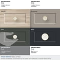 thumbnail image 5 of Amerock Accents 1-5/16 inch (33mm) Length Gold/Mother of Pearl Cabinet Knob - 2 Pack, 5 of 7