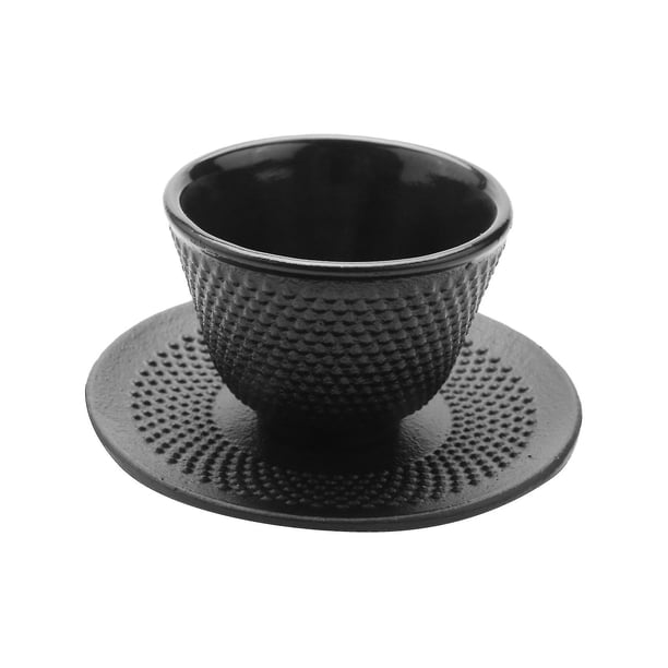 Juego de tazas de té de hierro fundido, tazas de té, utensilios de café hechos a mano chinos, cuidado de la salud, hierro de lunares C
