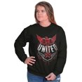 thumbnail image 5 of USA Distressed Eagle Logo Patriotic Long Sleeve TShirt Men Women Brisco Brands L, 5 of 6