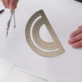 thumbnail image 3 of Transportador de metal, regla de aluminio, escuadra de metal, regla triangular, triángulo de dibujo, etc., 3 of 5