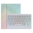 thumbnail image 1 of B011s Split Backlit Bluetooth Keyboard Case with Triangle Stand & Pen Slot compatible Pro 11 2021/2020/2018 & Air 4 10.9 High quality Gift, 1 of 5