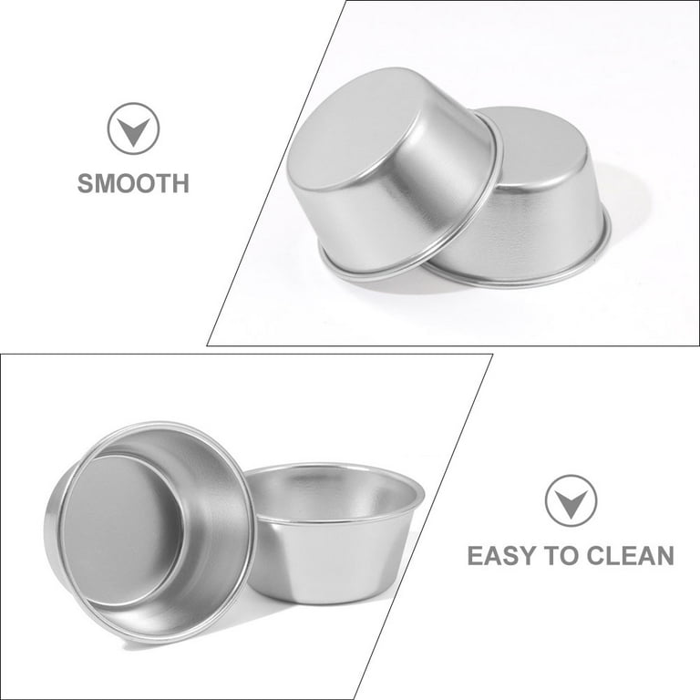 6 Pcs Carbon Steel Cake Mold Cake Pan Egg Tart Molds Jelly