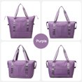 thumbnail image 3 of Bolsa De Ejercicios Bolsa de fitness para mujer Bolsa de deporte Oxford de gran capacidad para viajes y natación (púrpura) Sywqhk Para Estrenar, 3 of 9
