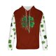 thumbnail image 5 of Sudadera con capucha para hombre, estilo informal, con estampado del Día de San Patricio, con cordón y manga larga, de poliéster., 5 of 5
