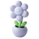 thumbnail image 5 of Mini luz LED de noche con forma de flor para dormitorio, lámpara de ambiente pequeña, luz de noche con flor en maceta Violeta, 5 of 9