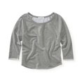 thumbnail image 2 of Aeropostale Scoop Crew Sudadera para Mujer, Gris, X-Large Aeropostale Camisa de entrenamiento, 2 of 2
