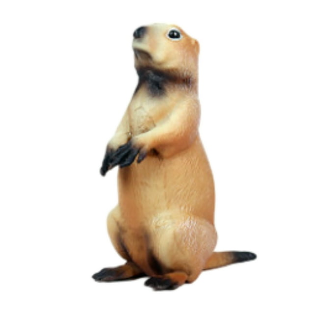 Realistic Groundhog Statue - Plastic Marmot Figurine for Garden Lawn Decoration - Groundhogs Day Gift Idea - Outdoor Animal Sculpture for Yard Patio Home Decor - Weather Resistant Garden Ornament