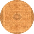 thumbnail image 1 of Ahgly Company Indoor Round Oriental Orange Modern Area Rugs, 5' Round, 1 of 4