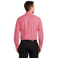 thumbnail image 2 of Port Authority W644 Broadcloth Gingham Easy Care Shirt, Rich Red/ White, M, 2 of 4