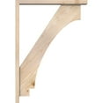 thumbnail image 3 of Ekena Millwork 3 1/2"W x 28"D x 40"H Imperial Block Smooth Bracket w/ Offset Brace, Douglas Fir, 3 of 25