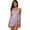 Light Purple, variant on Women's Green Psychedelic Stripe One Piece Swimdress Swimsuit with Tummy Control, Slimming Ruched Skirt and Side Tie - Modest Bathing Suit for Beach, Pool S-XL