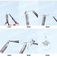 thumbnail image 4 of DIY 10 Pairs Alloy Butterfly Dangle Earrings Making Kits with Earring Hooks Jump Rings Glass Beads for Women Starters DIY Earring Jewelry Making, 4 of 9