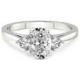 thumbnail image 5 of IGI Certified 4 Carat Oval Shape Lab Grown Diamond Engagement Ring | 14K White Gold | Synthia Three Stone Lab Diamond Ring | FG-VS1-VS2 Quality Friendly Diamonds, 5 of 7