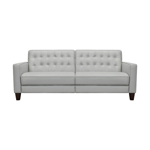 Wesley 81 Leather Power Footrest Tuxedo Arm Sofa Com Wesley 81 Leather Power Footrest, Leather Tuxedo Style Sofa