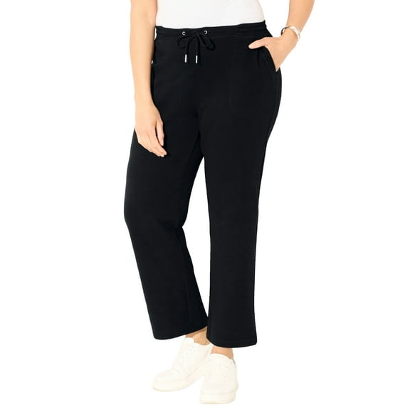 Catherines Women's Plus Size Cloud Knit Straight Leg Pant