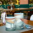 thumbnail image 3 of Yayeee Flameless Candles with Remote Flickering Battery Operated Multi Color Changing, Mid Century Orange Juice, 3 of 7