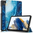 thumbnail image 1 of KOMI Slim case for Galaxy Tab A9（2023 Model: SM-X110/X115/X117） Smart flip Leather case 3-fold Stand Function Hard PC Back Cover for Galaxy Tab A9 8.7 inch, 1 of 5