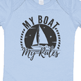 thumbnail image 4 of Inktastic My Boat My Rules Sailing Captain Boys or Girls Baby Bodysuit, 4 of 5