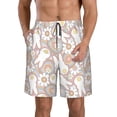 thumbnail image 1 of Balery Retro Hippie Groovy Easter bunny Traje de Baño Estilo Hawaiano para Hombre, Shorts de Secado Rápido con Bolsillos-3X-Large, 1 of 6