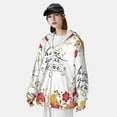 thumbnail image 5 of Goofa Home Sweet Home Floral Printed Women's UPF 50+ Sun Protection Hoodie Jacket Lightweight Long Sleeve Sun Shirt for Women with Pocket Hiking Outdoor-3X-Large, 5 of 9