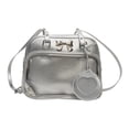 thumbnail image 1 of Bolso Ita Bag de piel sintética para mujer, mochila para fiesta, regalo de anime, exhibición de compras Plata, 1 of 9