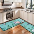 thumbnail image 3 of Kitchen Rugs Sets Of 2,Pioneer Flower Floral Print Pattern Anti Fatigue Kitchen Mat Rugs Non Slip Washable,Decorative Kitchen Floor Mats for Kitchen,Sink,Laundry,17"x47"+17"x47", 3 of 5