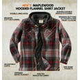 thumbnail image 2 of Legendary Whitetails Men's Maplewood Hooded Flannel Shirt Jacket, 2 of 6