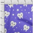 thumbnail image 2 of oneOone Georgette Viscose Medium Purple Fabric Teeth Dress Material Fabric Print Fabric By The Yard 42 Inch Wide, 2 of 6