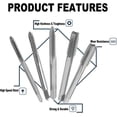thumbnail image 4 of HUGFEGWE Machine Tap 1/8-27 NPS Straight Pipe Thread Flutes High Speed Steel CJB91-23677, 4 of 7
