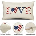 thumbnail image 4 of 4th of July Decorations Outdoor Pillow Cover 12x20, Patriotic Throw Pillows Covers Fourth of July Pillow Covers for Home Pillow Cases Farmhouse Decorative Pillow Covers for Sofa Bedroom Couch, 4 of 6