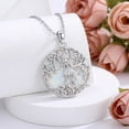 thumbnail image 5 of Midir&Etain Tree of Life Mother Necklace White Gold Plated White Opal Pendant Necklace Jewelry Mother Birthday Gifts for Women Wife Mom, 5 of 7