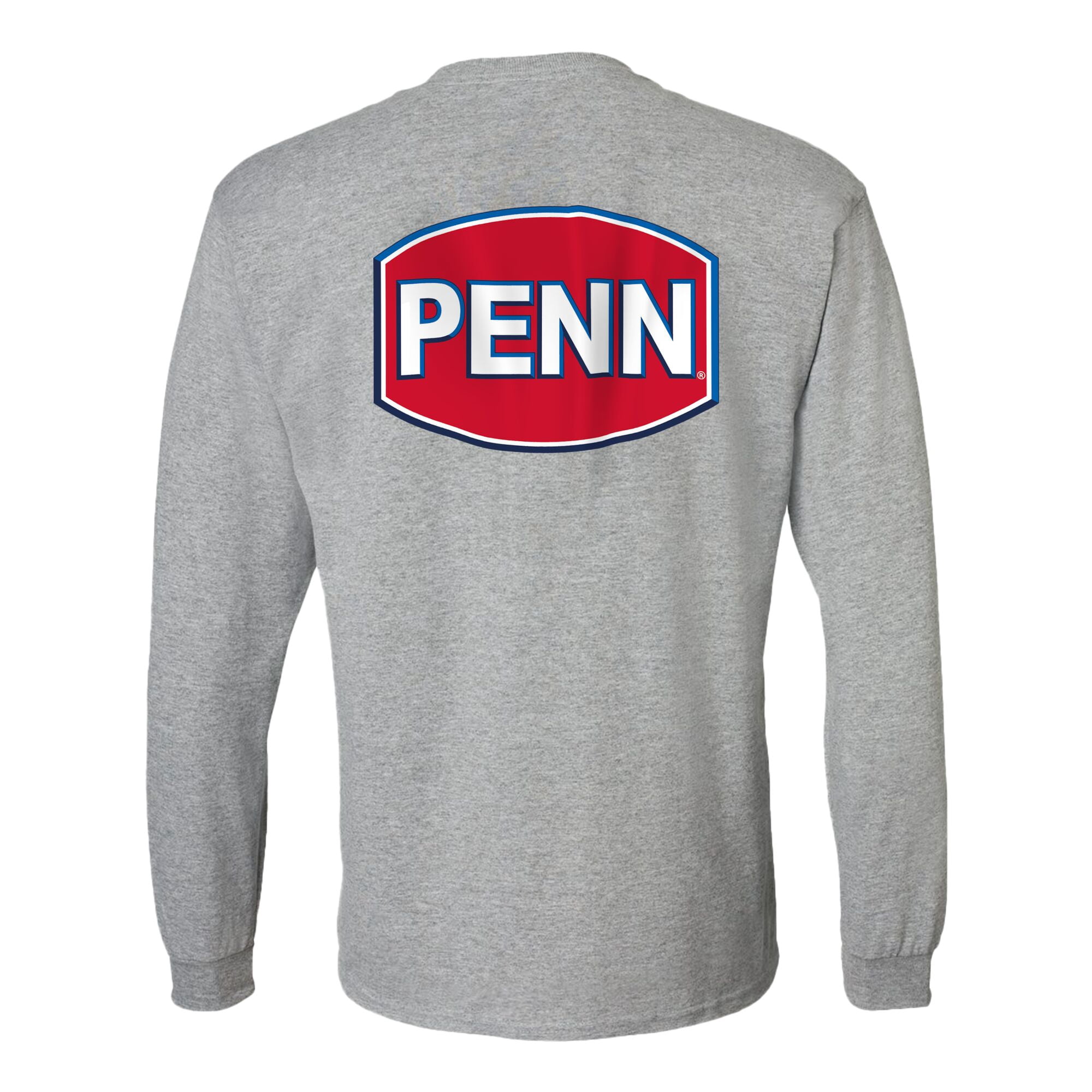 PENN Logo Long Sleeve T-Shirt, Size L (Heather Grey)