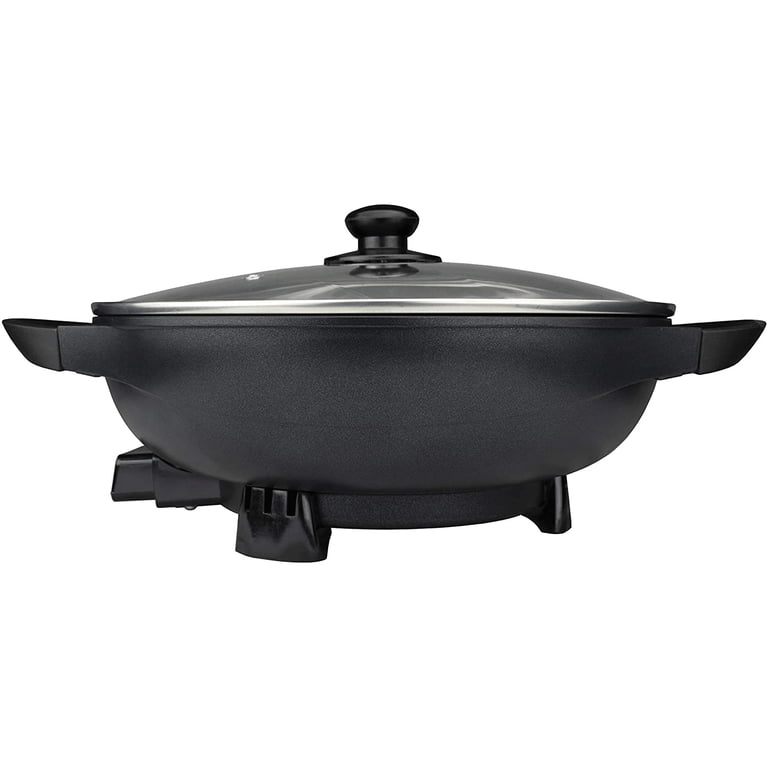 Brentwood 13-Inch Non-Stick Flat Bottom Electric Wok Skillet photo 3