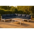 thumbnail image 2 of Meridian Furniture Nizuc Sectionnel Modulaire de Patio Extérieur Bleu Marine, 2 of 9