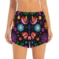 thumbnail image 2 of Fotbe Colorful Floral2 Womens High Waist Running Shorts Athletic Workout Quick Dry Shorts for Women with Pockets Gym Yoga Summer Shorts-Small, 2 of 9