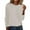 Beige, variant on WTXUE Long Sleeve Round Neckline, Women's Spring/Summer Crewneck Sweater Pullover Knit with Solid Color Thin d Warm Top/Autumn Coat Gold XXL