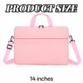 thumbnail image 7 of GJX Computer Case Shoulder Bag 14 Inch Laptop Case Carrying Bag Laptop Sleeve 14 Inch Laptop Sleeve Pink Style 1, 7 of 7