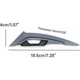 thumbnail image 3 of Ruiboury Aerodynamic Spoiler Wing Motorcycle Front Side Durable Aerodynamic Winglets black 1Set, 3 of 6