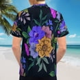 thumbnail image 6 of High Quality Hawaiian Shirts for Men Short Sleeve Aloha Beach Shirt Floral Summer Casual Button Down Shirts Blouses EBOZTJ, 6 of 7