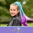 thumbnail image 5 of My Hair Popz Colorful Clip-in Hair Extensions for Kids - Rainbow Unicorn Hair Accessories for Girls, 5 of 6