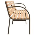 thumbnail image 2 of vidaXL Twin Garden Bench 241 cm Chinese Fir Wood, 2 of 4