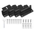 thumbnail image 1 of Uxcell 4 Unidades Soportes de Montaje para Panel Solar en Forma de Z, Ligero, Libre de Corrosión, Aluminio Anodizado con Llave, Soportes de Montaje para Panel Solar Negros, 1 of 1