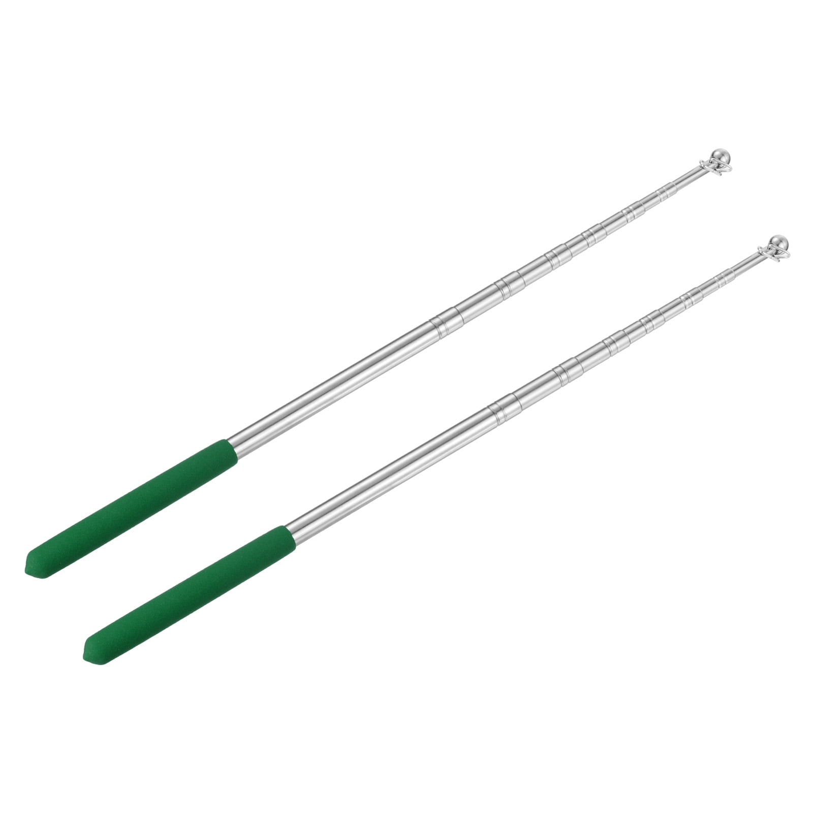 5 Feet Extendable Portable Telescopic Handheld Tour Flag Pole, Green 2 ...