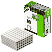 MEITE 21GA 80 Type 304 Stainless Steel Staples, 1/2" Crown 3/8" Length for Upholstery 10,000 Pcs/Box(2 Boxes)